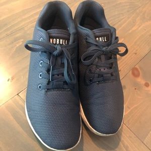 Navy and White NoBull trainers